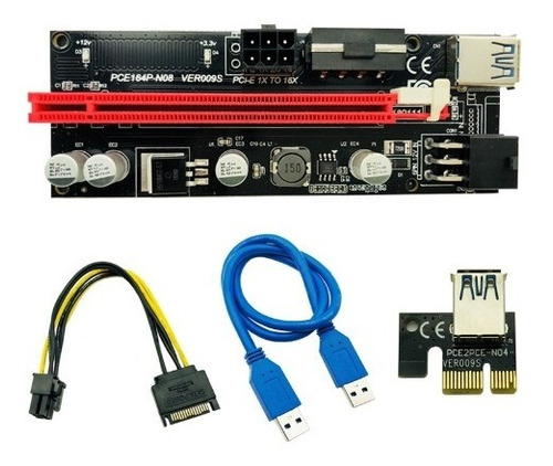 Riser Ver 009s Pcie 6pin 16x Mineria Pci Express Usb