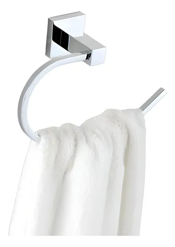 comprar Porta Toalha De Rosto - Berlim Toalheiro Argola Quadra Inox