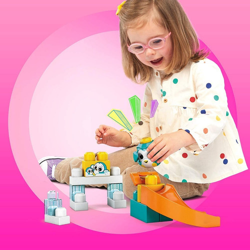 Mega Bloks Tobogan Pinguino Fisher Price Edades 1+ Bloques C Cantidad De Piezas 14