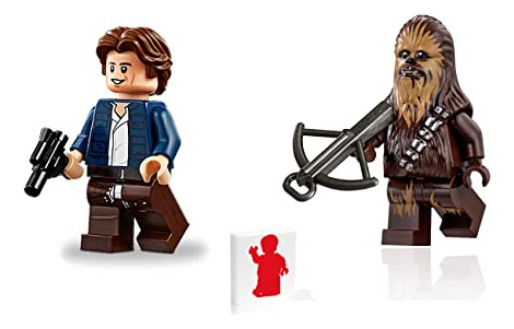 Combo De Minifiguras Lego Star Wars De Han Solo Chewbacca