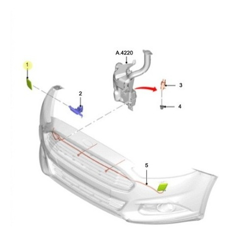 Tapa Lavafaros Derecha Ford Mondeo Hibrido 2020/ Original