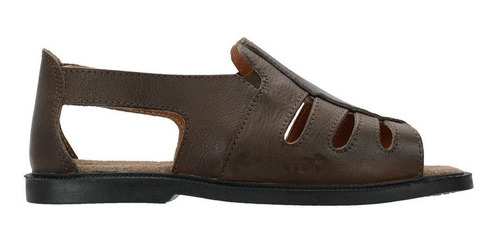 Imagem 4 de 5 de Sandália Masculina Confort Couro Legitimo Dia Dos Pais