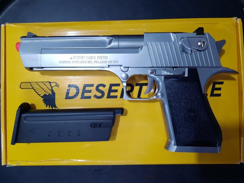 Imagem 10 de 10 de Airsoft Pistola Gbb Cybergun Desert Eagle Cromada Nova!