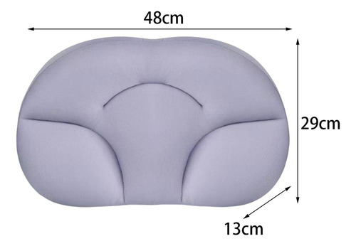 * Almohada Para Dormir 3d Dormir Cuello Hombro Ropa Gris