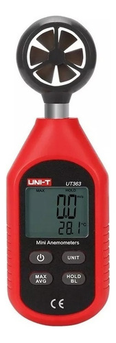 Unidade Ut363 Mini Anemômetro Digital de Velocidade e Temperatura