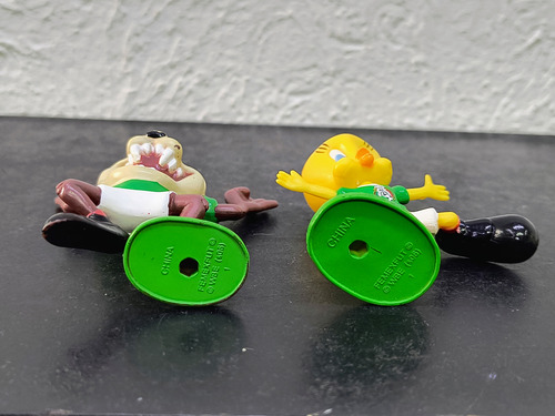 Set Piolín Y Taz Promo Femexfut Selec. Mex. Looney Tunes 8cm (Usado)
