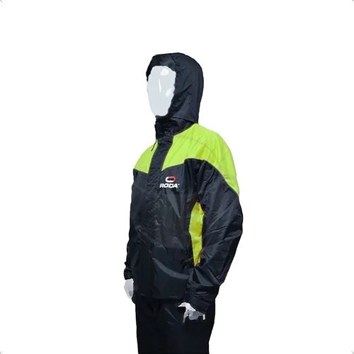 Impermeable Roda Negro/amarillo Set (2pz) Talla Xg