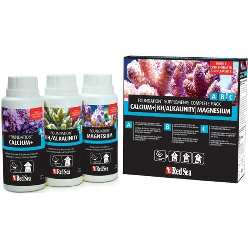 Suplemento Reef Foundation A B C 3x 250ml Calcio/kh/magnesio