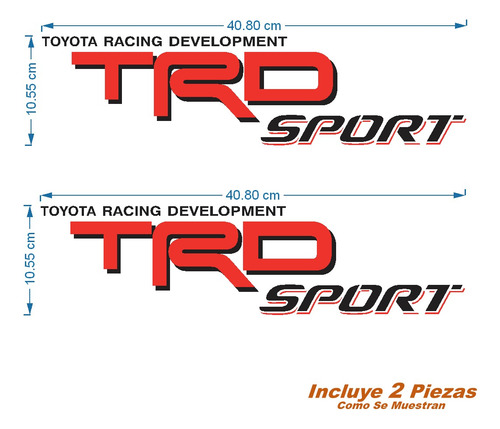 Calcomanías Dviniles Trd Sport Tacoma Costados Batea M3 Rn