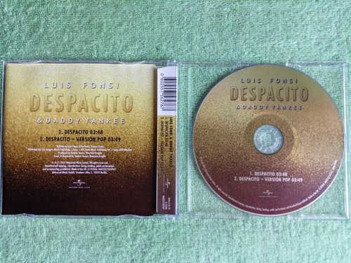 Eam Cd Maxi Single Luis Fonsi & Daddy Yankee Despacito 2017