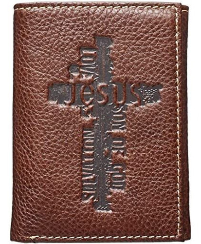 Christian Art Gifts Cartera De Cuero Genuino Para Hombres |