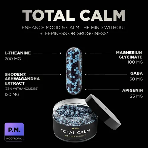 Ampm Super Nootropic Stack: Focus + Calm 9x Strength Con Caf
