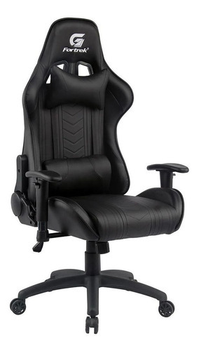 Cadeira Gamer Black Hawk Preto Fortrek Material do estofamento Couro sintético