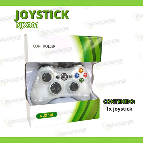 Joystick Seisa Njx-301 Blanco Blanco
