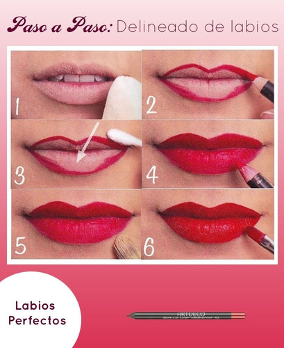 Imagen 6 de 9 de Set De 6 Delineadores Retractiles Para Labios Maquillaje