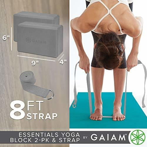 Paquete De 2 Bloques De Yoga Gaiam Essentials Y Juego De Cor