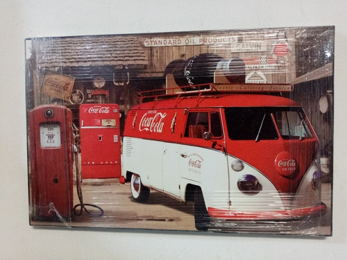 Cuadro Decorativo Combi Coca Cola #17 85x55