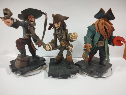 Disney Infinity Barbosa, Jack Sparrow Y Davy Jones.