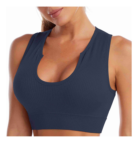 Camiseta Sin Mangas E Bras Para Mujer, Deportiva, Fitness, C