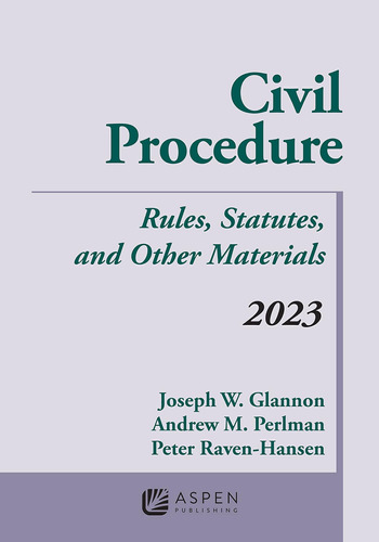Libro: Civil Procedure: Rules, Statutes, And Other Materials
