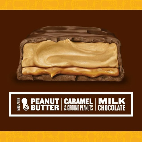 Snickers Cuadrados 4x2 Creamy Peanut Butter 146g Alemania