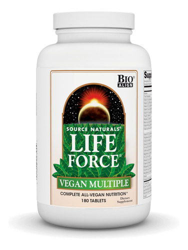 Source Naturals Vegan Force Multivitamínico 180 Tabletas