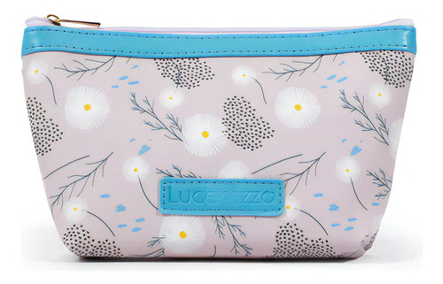 Cosmetiquera Para Mujer Lucentzza Med Print Floral Color Nude