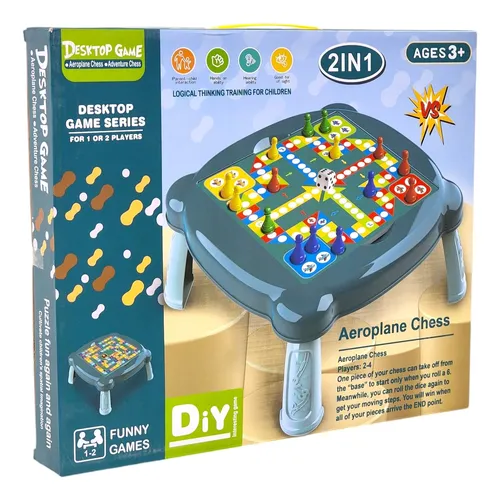Mesa De Juego 2 En 1 Ludo Y Parchís + Accesorios 55211