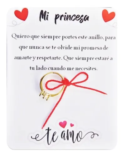 Regalo de promesa a mi novio sale