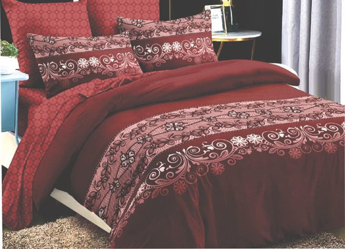 Imagen 5 de 5 de Acolchados 2 Plazas Sommier Cotton Flor