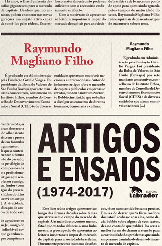 Artigos e ensaios (1974-2017), de Magliano Filho, Raymundo. Editora Labrador Ltda, capa mole em português, 2018
