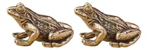 Comprar 2x Estatuas De Ranas De Latón, Estatuas De Ranas Retro,