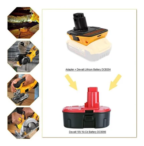 Adaptador De Batería Dca1820 Para Dewalt 18v Herramienta