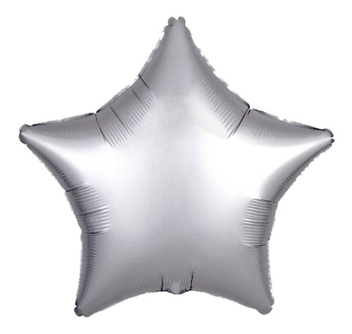 Globo Metalizado Estrella Plata Cromo 46cm