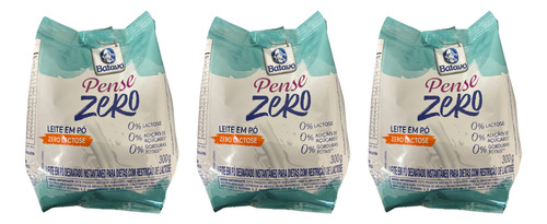 Kit 3 Un Leite Em Pó Pense Zero Batavo 300g Zero Lactose
