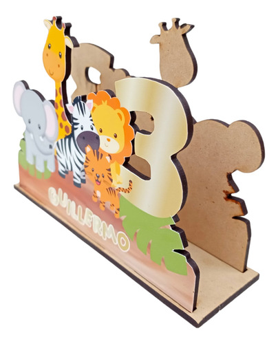 Paq. Servilletero Mdf Safari A Color 10 Pzas