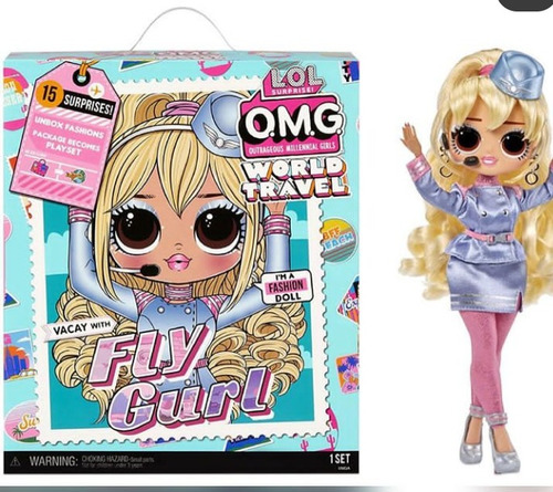 Imagen 2 de 7 de Muñeca Lol Surprise Omg Travel World Fly Gurl Originales