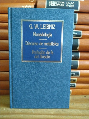 Monadologia, Discurso De Metafísica. Leibniz. Tapa Dura