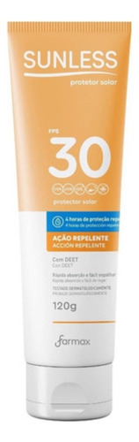 Protetor Solar Sunless C/repelente Fps30 120g