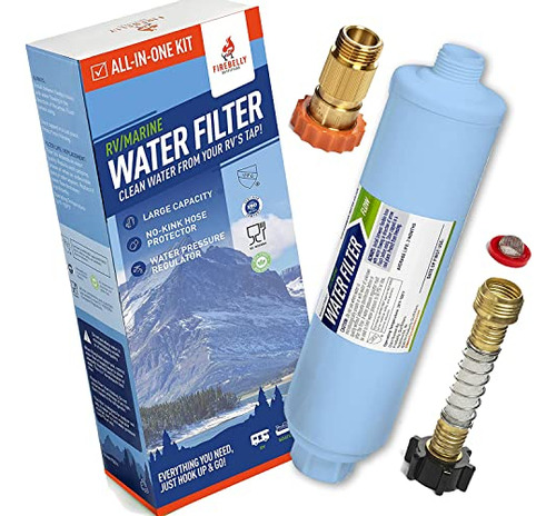 Filtro De Agua De Carbón Línea Marino/rv - Kit De Ini..