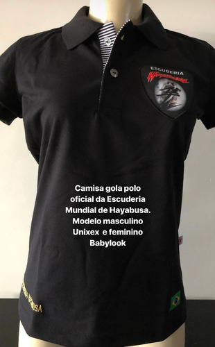 Camisa Gola Polo Feminino Babylook Hayabusa 