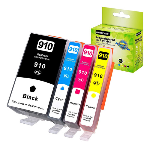 Greencycle 910 Combo Combo Pack Ink Carter Chartridge Para H