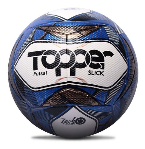Bola De Futebol Oficial Futsal Topper Slick Ii Azul
