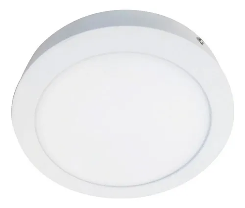 Pack 3 Foco Led Sobrepuesto Panel Redondo 6w