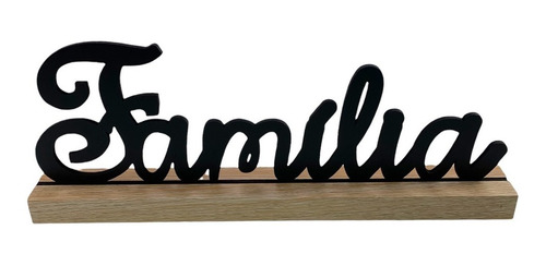 Imagem 3 de 10 de Enfeite De Mesa Palavra Família Decorativa Letreiro Estante