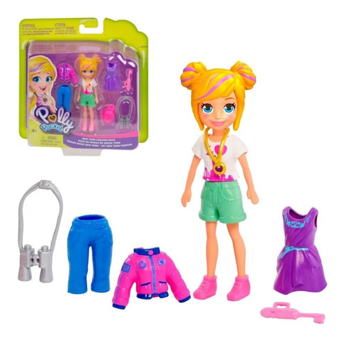 Set Polly Pocket: Pack Modas New York Fashion Original Matel