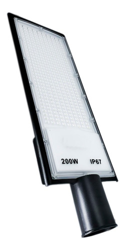 Luminaria Publica 200w Led Slim Smd Ip67 6500k Branco Frio Cor da carcaça Cinza Cor da luz Branco-frio 110V/220V