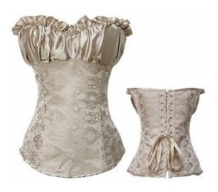 Corset Renacentista Dorado Talla S