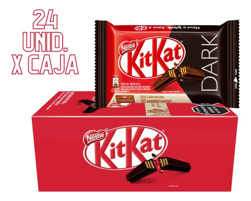 Chocolate Kit Kat Dark Milk 24 Unid