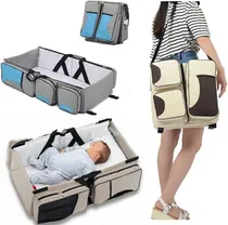 Comprar Bolso Maternal Diapers Bag 3 En 1 Pañalera Cuna Mochila